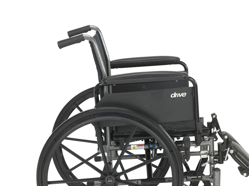 drive Cruiser III Lightweight Wheelchair, 18-inch Seat Width (Each)