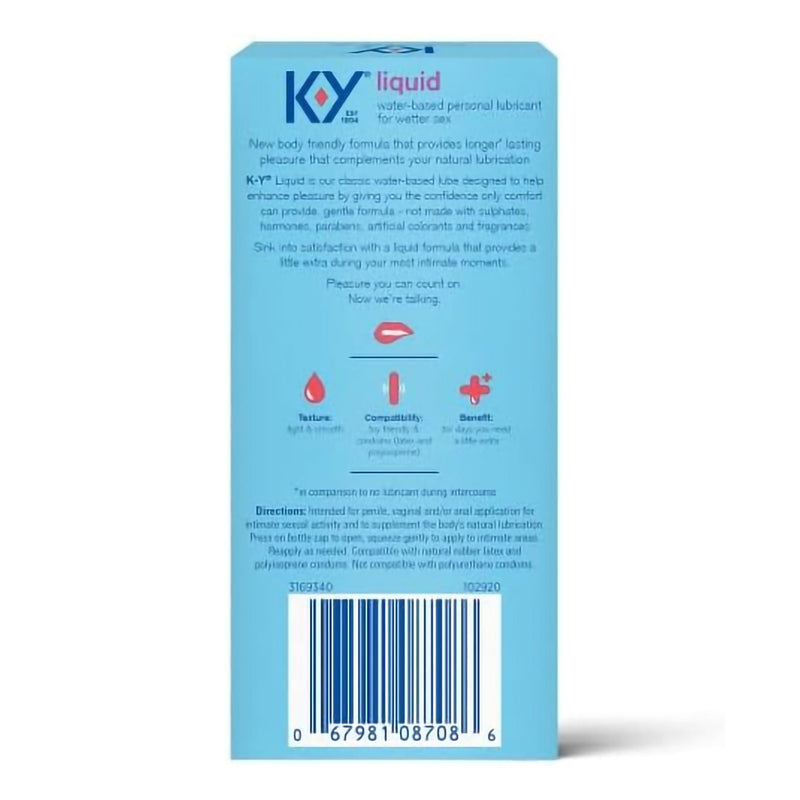 K-Y Liquid Classic Water-Based Personal Lubricant