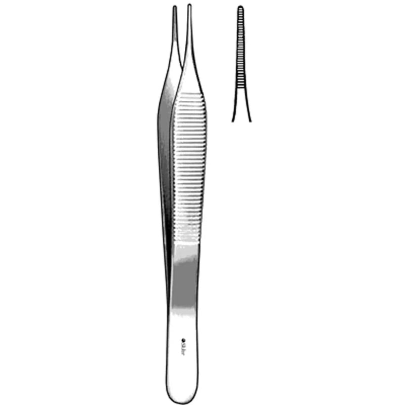 Sklar Adson Micro Dressing Forceps - 6", Straight, Serrated - 98-2068 