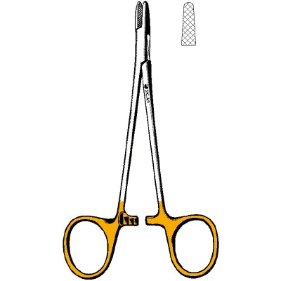 Sklar TC Derf Needle Holder - 4-3/4", Serrated - 21-8004