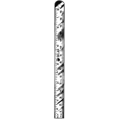 Sklar Steel Ruler (CensiTrac Marked) - 6" - 06-2860c 