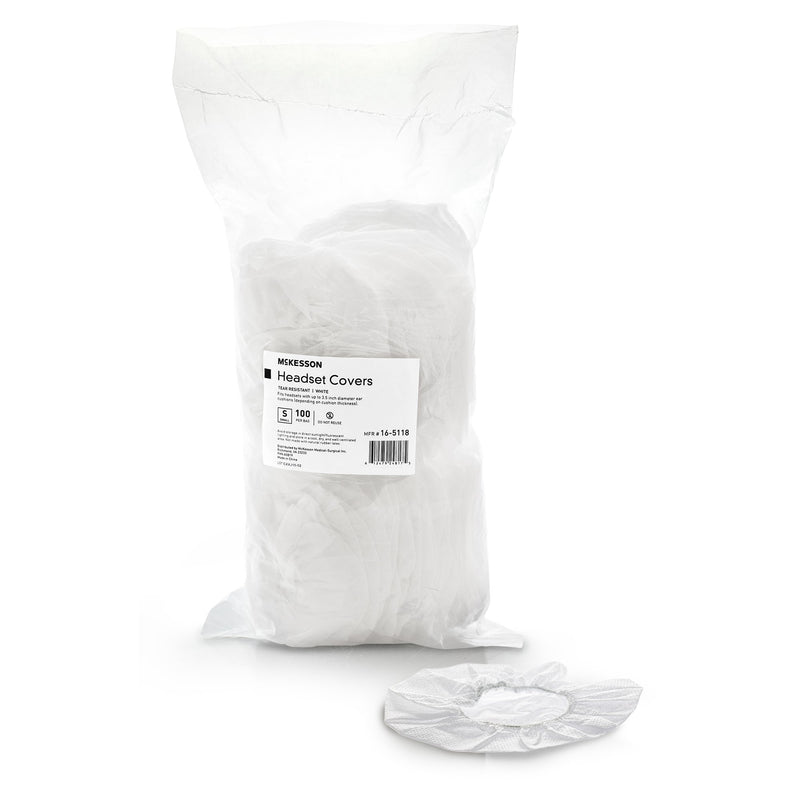 McKesson Sanitary Headset Cover, Small, White (Case of 1000)