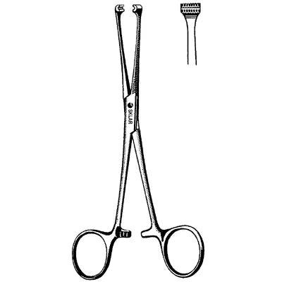 Merit Allis Tissue Forceps - 6", Atraumatic Teeth - 97-941 
