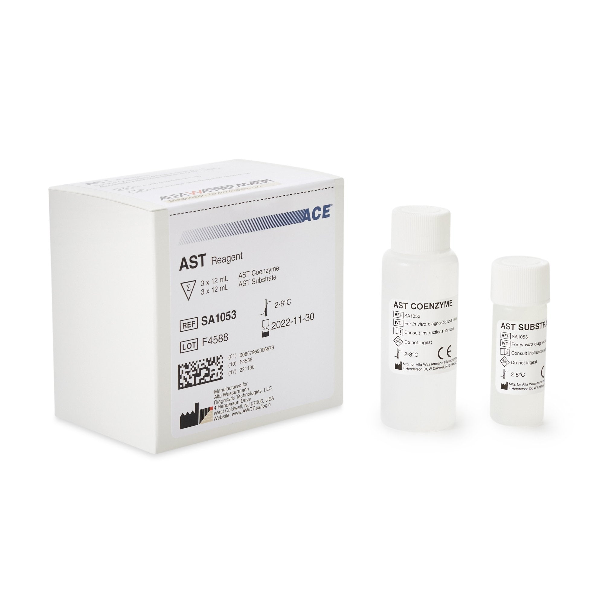 Alfa Wassermann Ace General Chemistry Reagent, Aspartate Aminotransferase (AST) 