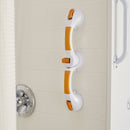 McKesson Rotating Suction-Cup Grab Bar, White/Yellow Plastic (Case of 3)