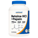 Dietary Supplement nutricost Betaine HCl / Pepsin 790 mg Strength Capsule 240 Per Bottle (12/CS)