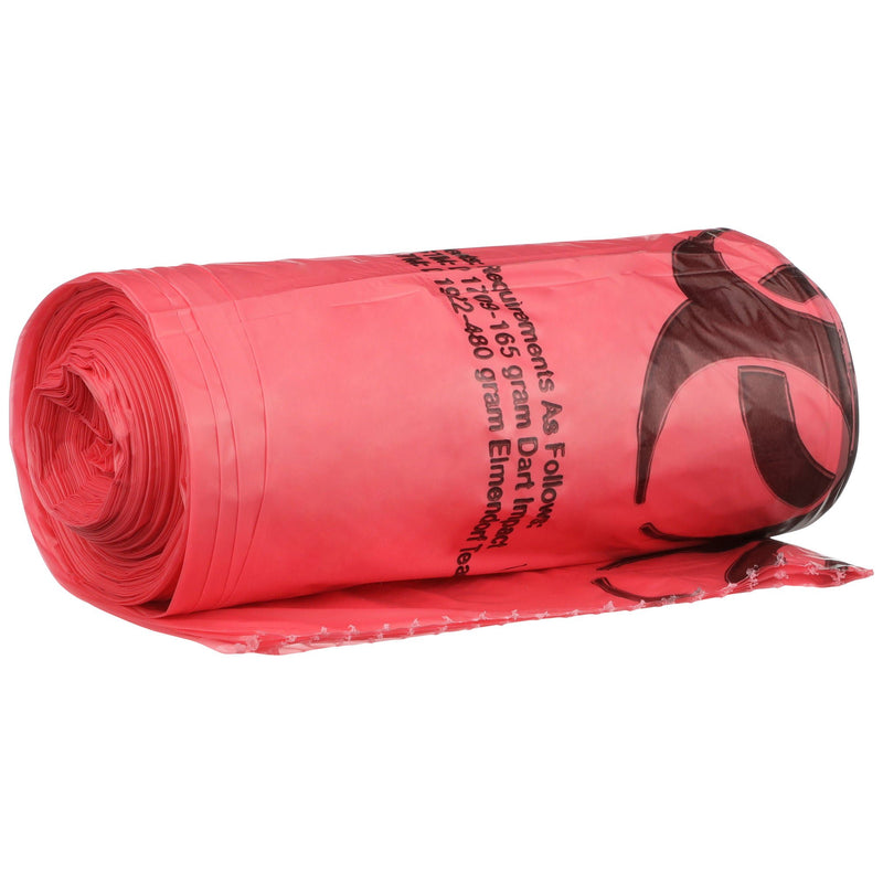 McKesson Biohazard Waste Bag, 30 – 33 gallon Capacity, 31 x 41 Inch (Case of 250)