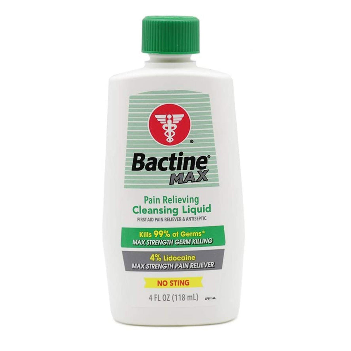 Bactine MAX Pain Relieving Antiseptic, 4-ounce bottle (Case of 24)