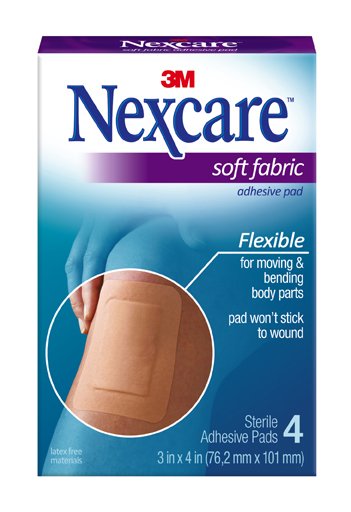 3M Company Nexcare Tan Adhesive Strip, 3 x 4 Inch (48/BX) 