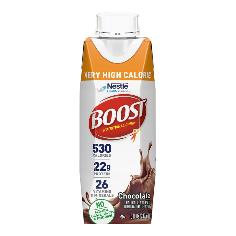 Boost Very High Calorie Chocolate Nutritional Drink, 8-ounce carton (Case of 24)