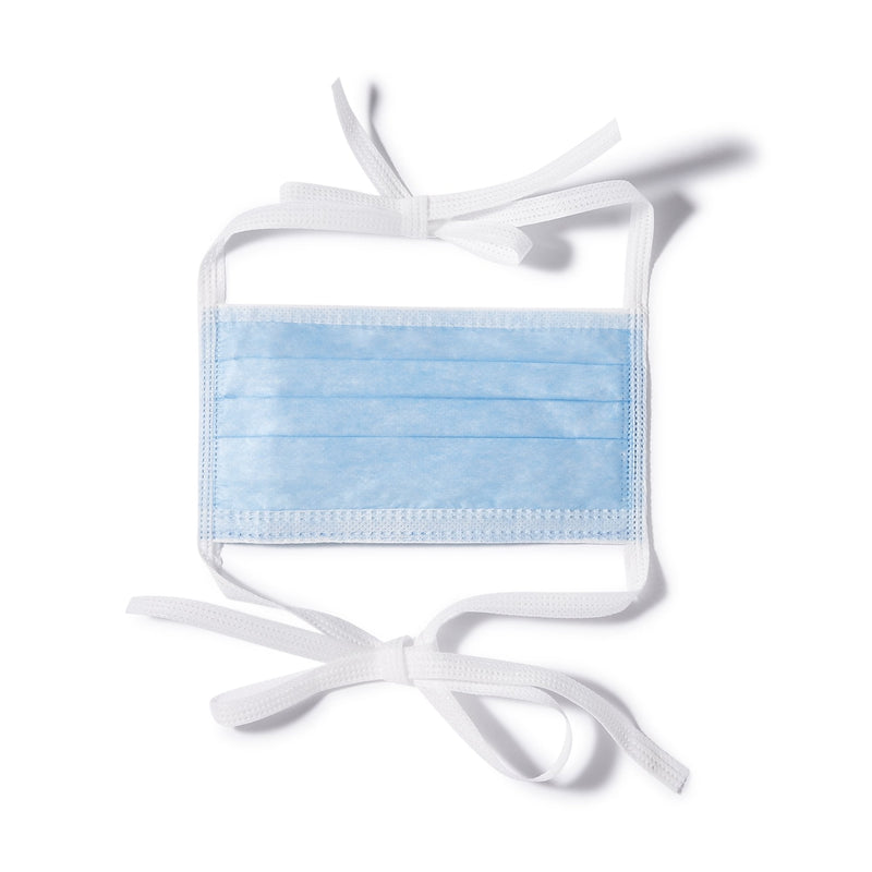 Aspen Surgical Products Surgical Mask Precept FluidGard 160 Anti-fog Foam ASTM Level 3 Tie Closure One Size Fits Most (300/CS) 