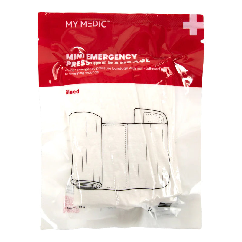 MyMedic Trauma Pressure Dressing with Wrap My Medic 4 X 36 Inch Hook and Loop Closure White Sterile Standard Compression 