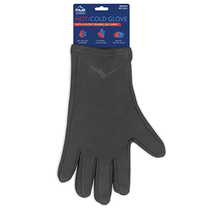 Polar Ice Hot/Cold Glove with Flexible Gel Lining, Medium 