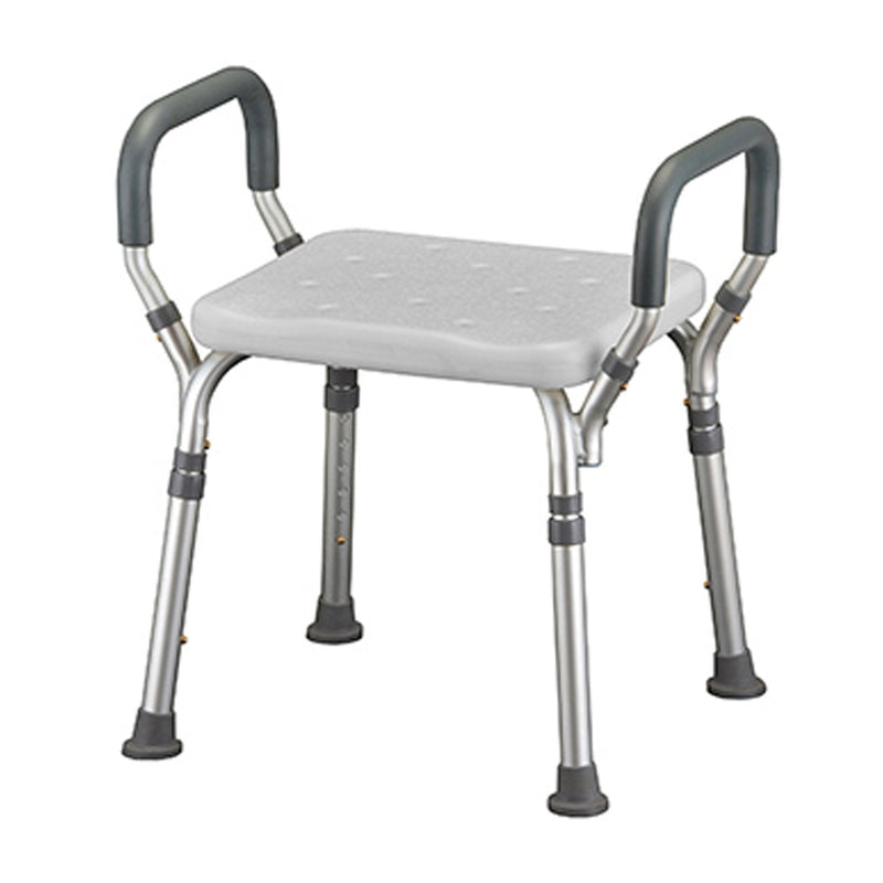 Nova Ortho-Med Bath Bench Nova Removable Arms Aluminum Frame Without Backrest 15-3/4 Inch Seat Width 300 lbs. Weight Capacity (2/CS) 
