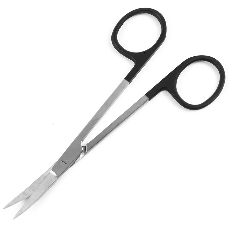 Sklarhone Iris Scissors - 4-1/2", Curved, Sharp/Sharp, 1 Razor Edge, 1 Standard Edge - 15-3357