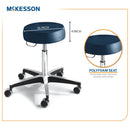 McKesson Brand McKesson Round Pneumatic Exam Stool, Blue, without Backrest 