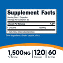Nutricost nutricost 1500-mg L-Citrulline Capsules (12/CS) 