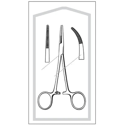 Econo Sterile Kelly Hemostatic Forceps - 5-1/2", Curved, Disposable, CS 100 - 96-2653