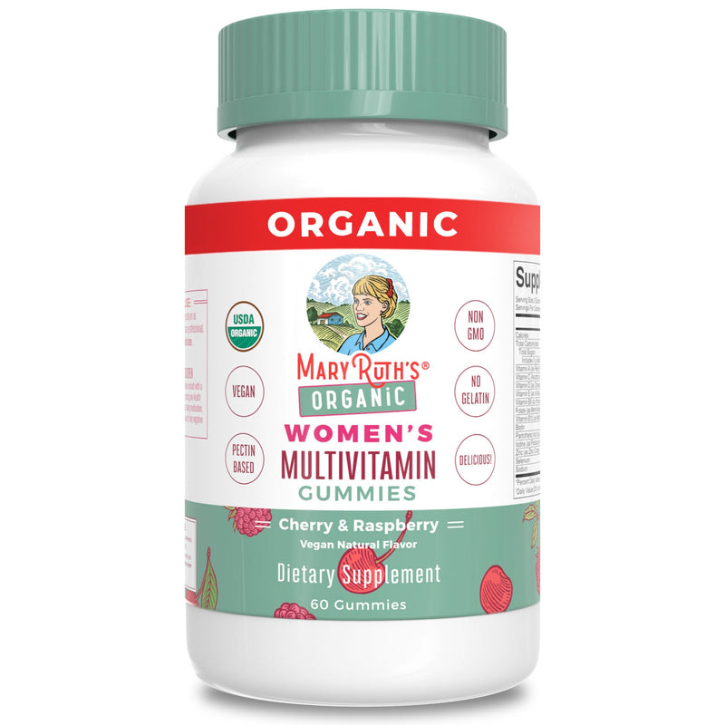 Multivitamin Supplement Mary Ruth's Organic Women's Vitamin A / C / D / E 450 mcg - 20 mg - 6 mcg - 7 mg Strength Gummie 60 Per Bottle Strawberry Flavor (Case of 6)