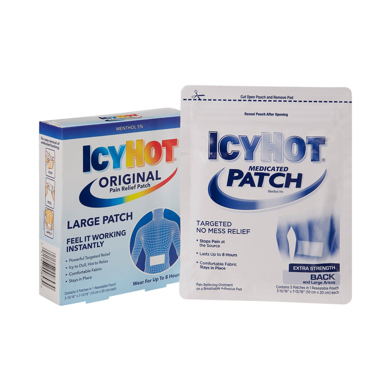 Chattem Icy Hot Original Pain Relief Patches, Large 