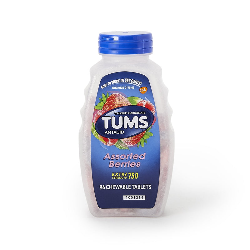 Glaxo Consumer Products Tums Extra Strength 750 Antacid Chewable Tablets Assorted Berries 