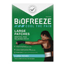 Biofreeze Menthol Pain Relief Patches, Large (Case of 120)