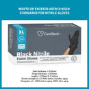 CareStock Nitrile Exam Glove, Extra Large, Black (Case of 2300)