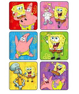 Medibadge Sticker Disney 75 per Unit SpongeBob Square Pants 2-1/2 X 2-1/2 Inch (90/RL) 