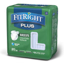 FitRight Plus Anti-Leak Guard Briefs, Large (Case of 80)