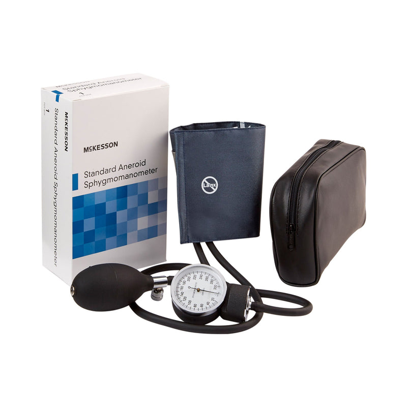 McKesson Brand Aneroid Sphygmomanometer with Cuff, 2-Tube, Pocket-Size, Handheld (Case of 20)