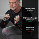 TheraBand Exercise Resistance Tubing, Red, 100 Foot Length, Medium Resistance (Pack)