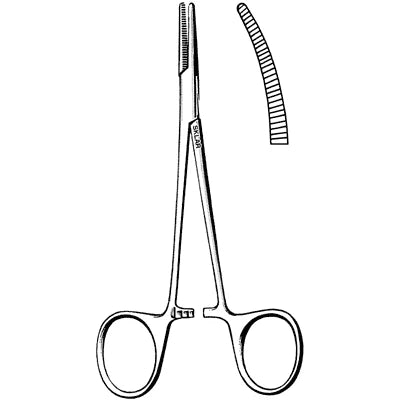 Sklar Halsted Mosquito Hemostatic Forceps - 5-1/2", Curved - 17-1461