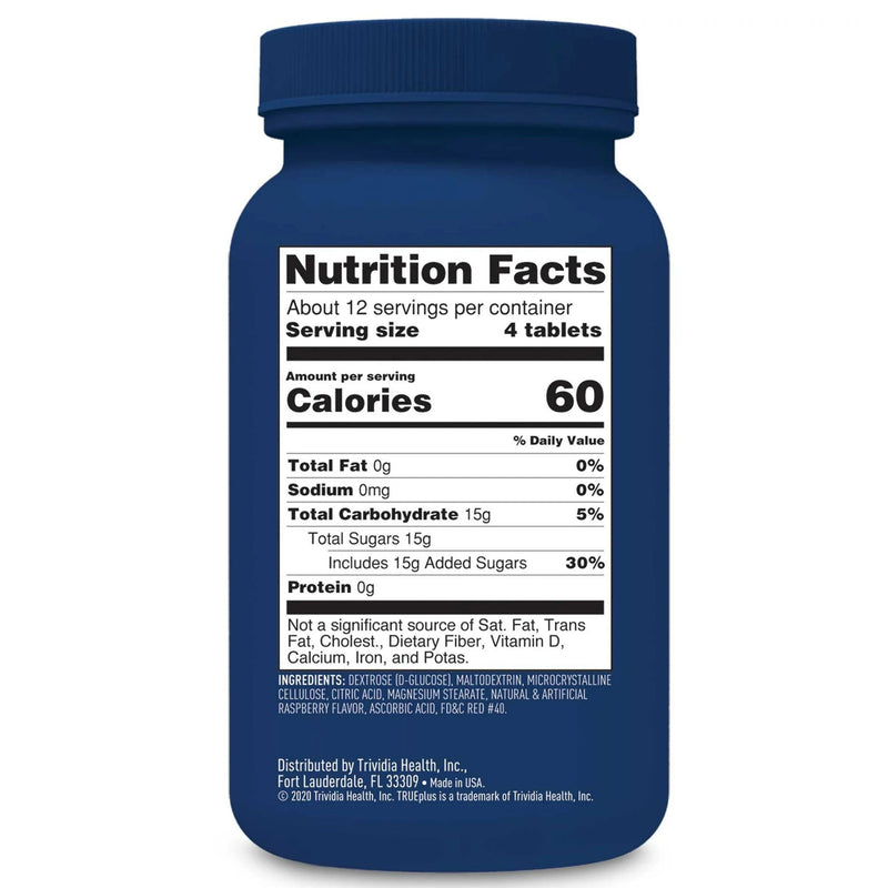 TRUEplus Raspberry Glucose Supplement (50/BT)