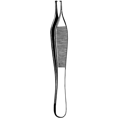 Merit Adson Tissue Forceps - 4-3/4", Straight, 1x2 Teeth - 97-775