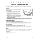Lock-On Elevated Toilet Seat with Arms (Each)