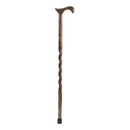 Mabis Healthcare Brazos Twisted Oak Derby Cane, 37 Inch Height, Flint Color 