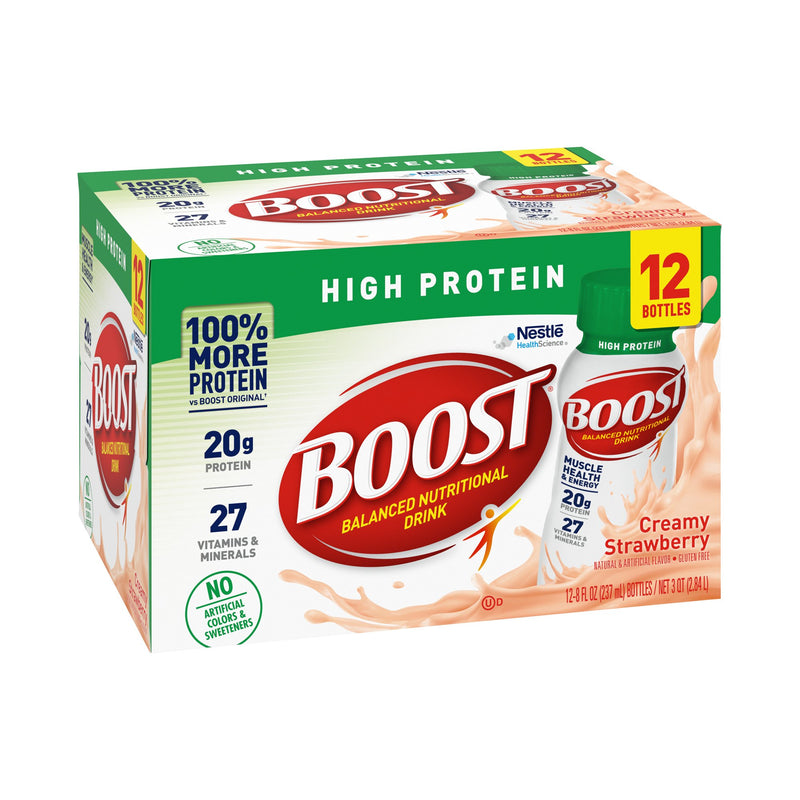 Boost High Protein Strawberry Complete Nutritional Drink, 8-ounce Bottle (24/CS)