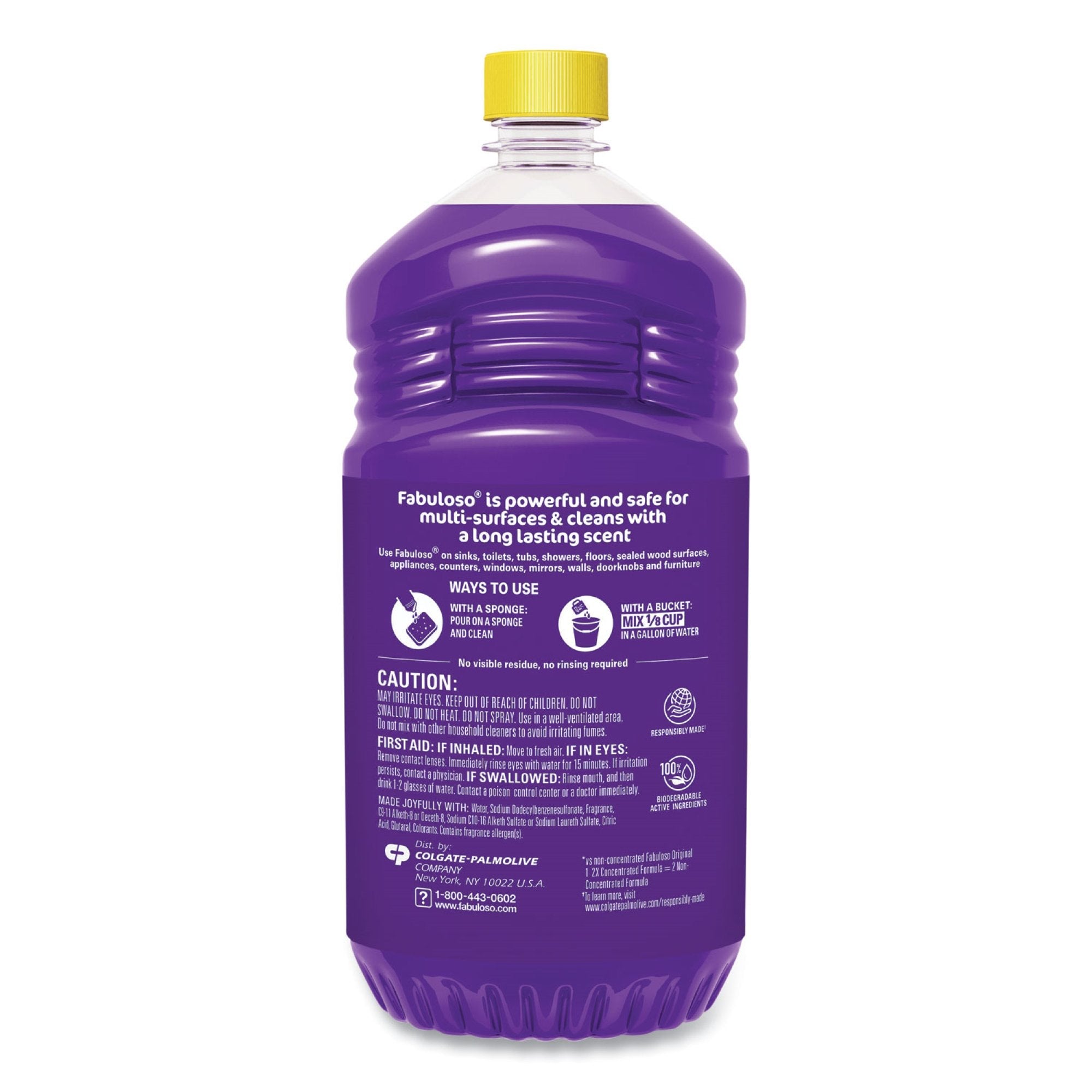 Essendant Co/United Stationers Surface Cleaner Fabuloso Manual Pour Liquid 56 oz. Bottle Lavender Scent NonSterile (6/CT) 