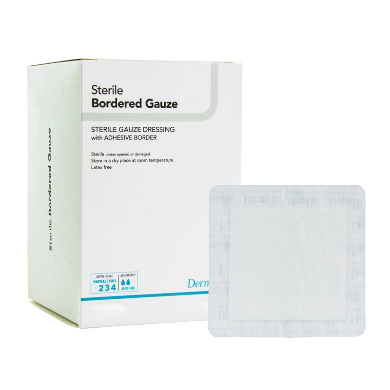 Sion Brands LLC DermaRite Sterile Gauze Adhesive Dressing, 4 x 10 Inch (25/BX) 
