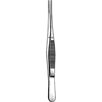 Merit Semken Dressing Forceps - 5", Straight, Serrated - 97-749