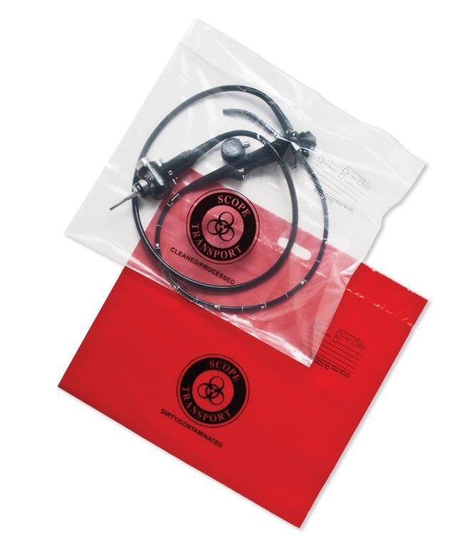 BAG SCOPE 24X20 RED ZIP 200/CS