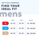 Prevail Per-Fit Men Adult Moderate Absorbent Underwear, Large, White (Case of 72)