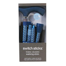 Mabis Healthcare Switch Sticks Folding Cane, Azure Blue, 32 to 37 Inch Height 