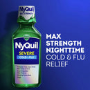 NyQuil Severe Cold & Flu Liquid, 12-ounce Bottle (Each)