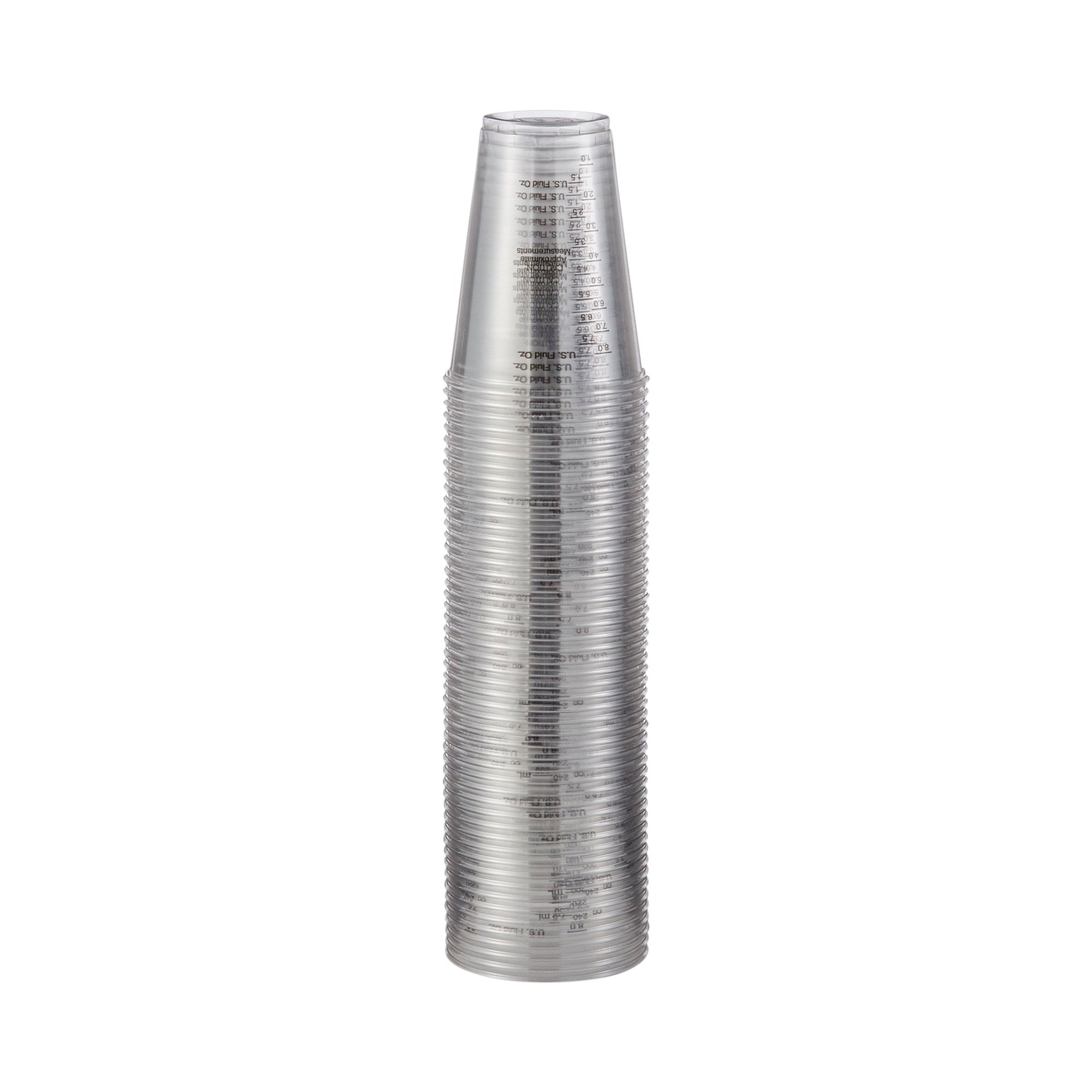 RJ Schinner Co Solo Graduated Drinking Cup, Ultra Clear, 10 oz, Clear Plastic, Disposable (1000/CS) 
