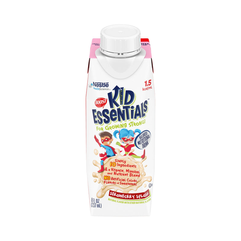 Boost Kid Essentials 1.5 Balanced Nutritional Drink, Strawberry, 8-oz. Carton (Case of 24)