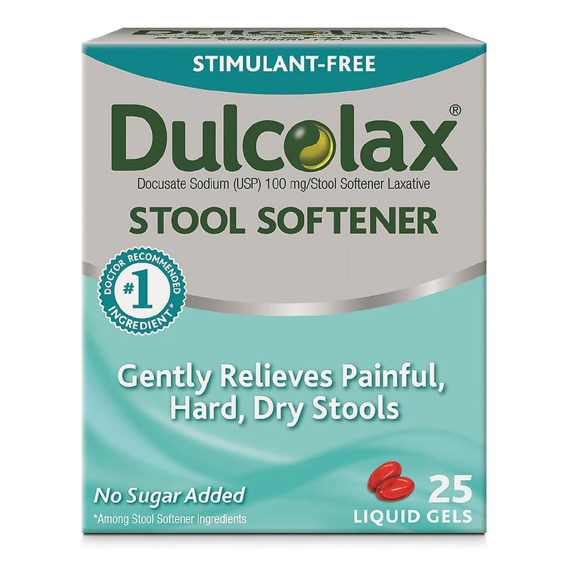 Dulcolax Docusate Sodium Stool Softener (Box of 25)