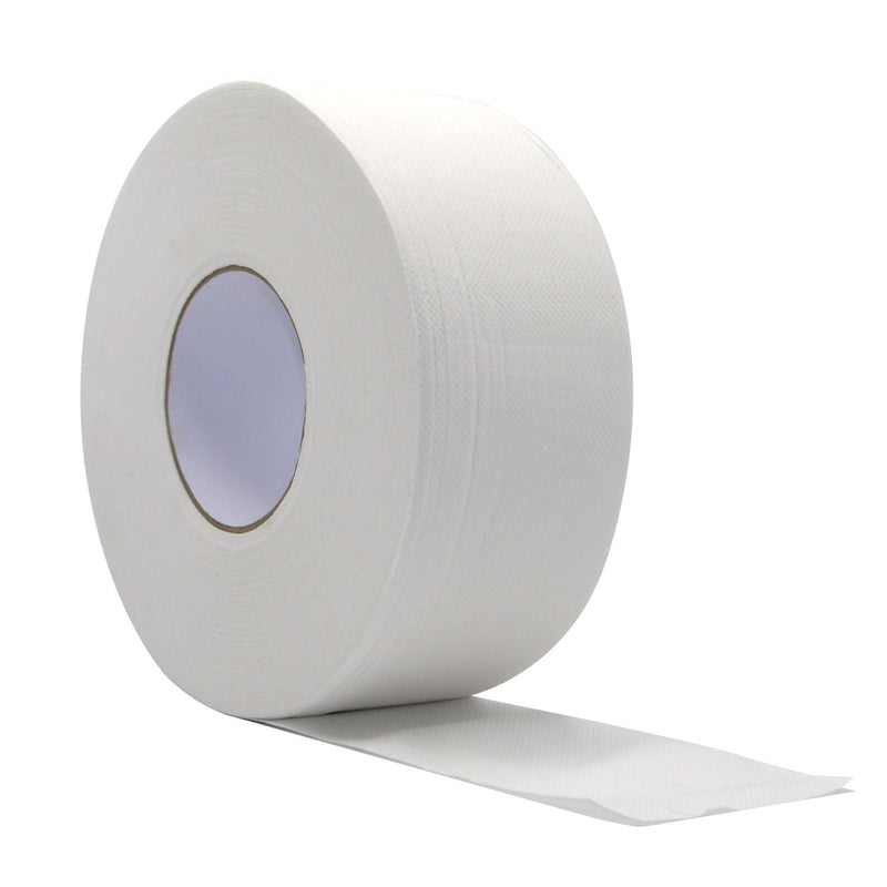 Toilet Tissue Medd Max White 2-Ply Jumbo Size Cored Roll Continuous Sheet 3-1/2 Inch X 1000 Foot (12/CS)