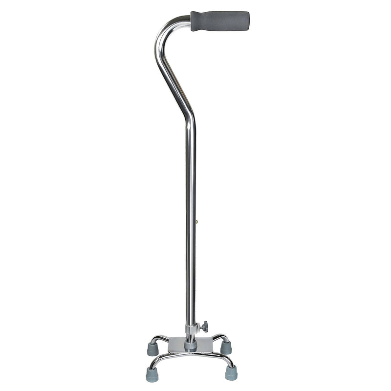 McKesson Offset Quad Cane, Chrome (Case of 4)
