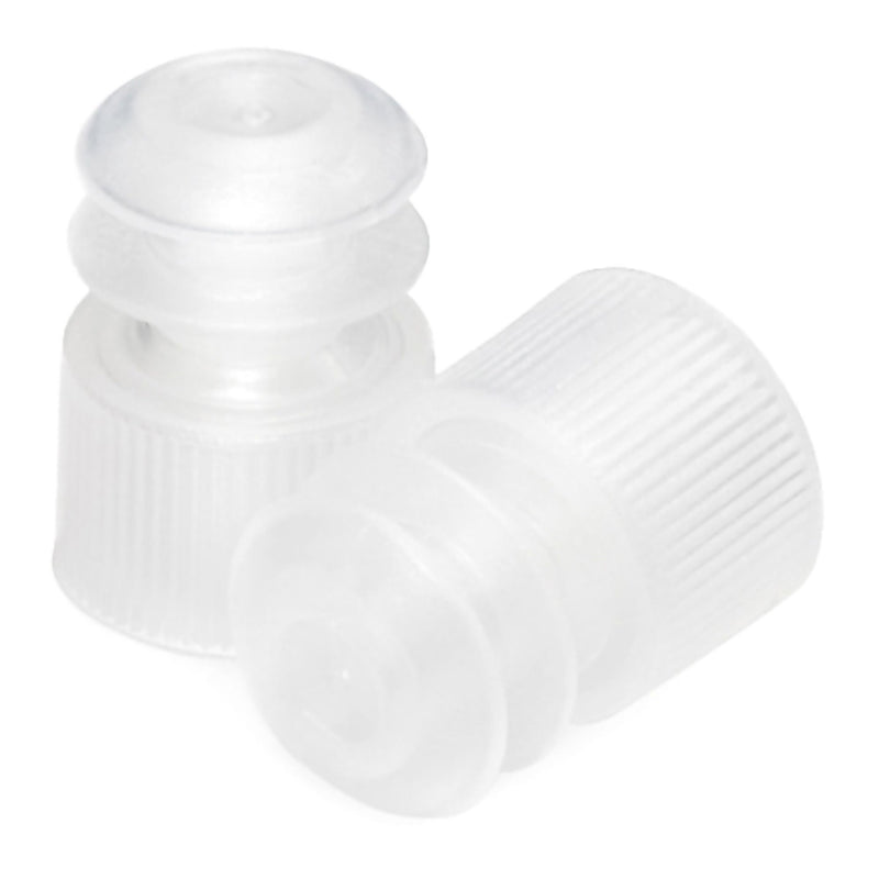 McKesson Flanged Plug Cap, Colorless, Polyethylene, for 12 mm Tubes (Bag of 1000)